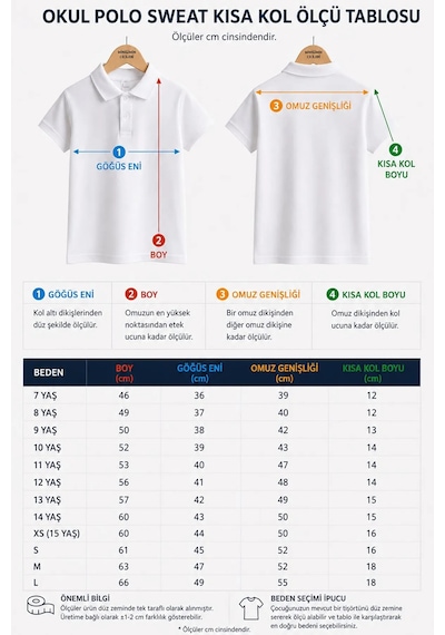 Minigimin Cicileri Polo Yaka Kısa Kol Unisex Çocuk Okul Tşörtü - Sarı