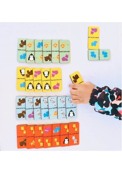 Rossie Ahşap Eşleştirme Oyunu - Domino Game