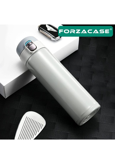 Forzacase Paslanmaz Çelik Termos Matara - Fc432 Kahverengi 400 ML
