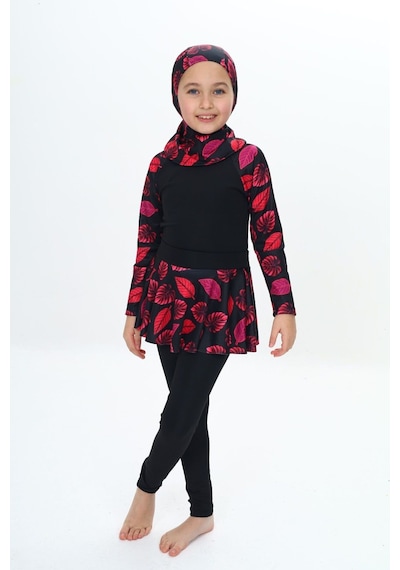 My Kids Wear Üç Parça Kız Çocuk Haşema, Tesettür, Etekli, Kapalı Mayo Mint Yeşili - Pembe My Kids Wear Üç Parça Kız Çocuk Haşema, Tesettür, Etekli, Kapalı Mayo Mint Yeşili - Pembe