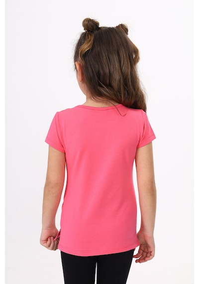 Toontoy Kids Toontoy Kız Çocuk T-shirt Yıldız Baskı Fuşya