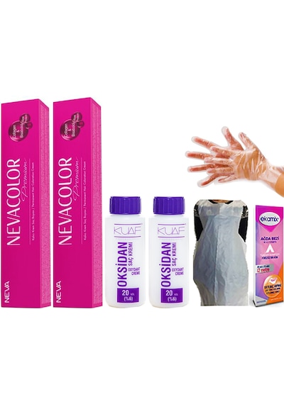 Neva Color Boya 6 - 07 Bronz Kahve 2 Ad - Oksidan 20Volüm 2 Ad