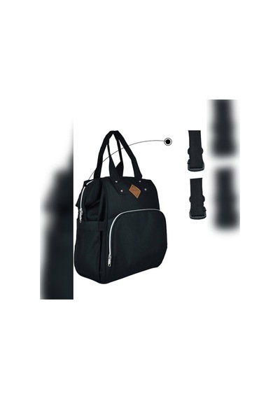 Cepli Anne Bebek Bakım Sırt Çantası Biberon Termoslu Sıvı Geçirmez Bebek Çantası Çok Renkli