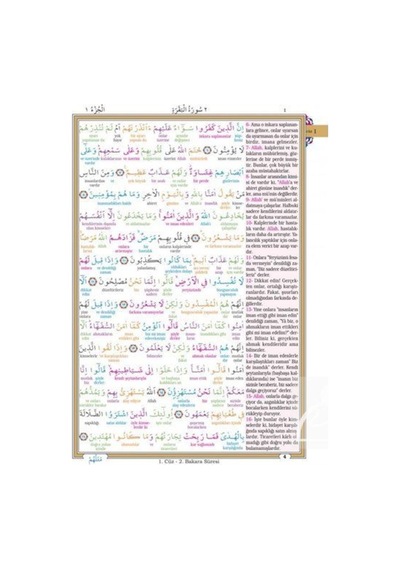 Kur'an-ı Kerim ve Kelime Meali Bilgisayar Hatlı Cami Boy (Keli... 9789944219624