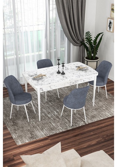 Canisa Kor Serisi 70x114 Açılabilir Mutfak Masası Takımı Beyaz Mermer Desen Masa 4 Füme Sandalye Masa Beyaz Mermer Desenli Sandalyeler Füme Canisa Kor Serisi 70x114 Açılabilir Mutfak Masası Takımı Beyaz Mermer Desen Masa 4 Füme Sandalye Masa Beyaz Mermer Desenli Sandalyeler Füme