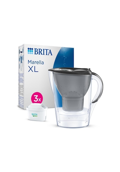 BRITA Marella XL 3x Maxtra Pro All-In-1 Filtreli Su Arıtma Sürahisi - Grafit 3,5 lt