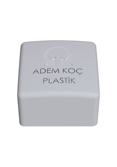 Cateksss 40x40 Dış Plastik Beyaz - 15 Li Paket