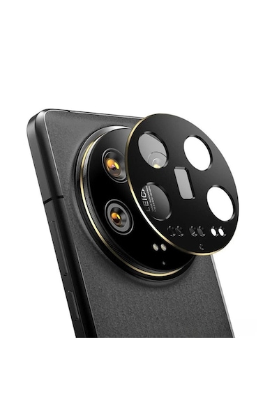 Microcase Xiaomi 14 Ultra Uyumlu Kamera Lens Koruma Halkası - Kapalı Tasarım -siyah Al3401