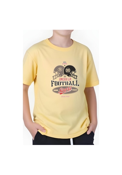 Panios Kids Erkek Çocuk Kısa Kollu T-shirt Sarı