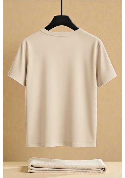 Uyguntarz Unisex The Weeknd Baskılı Tasarım Tshirt Bej