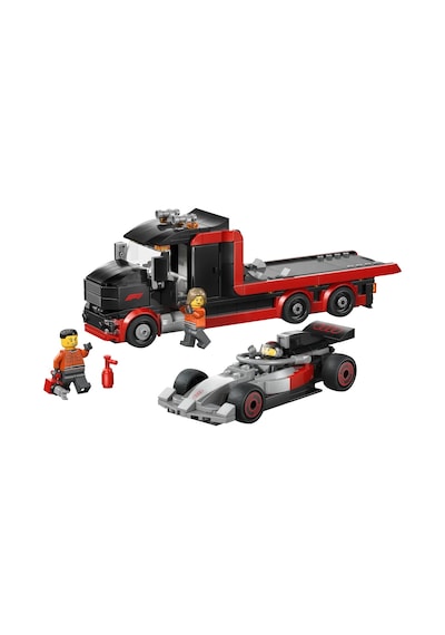 LEGO® City Audi F1® Yarış Arabalı F1® Sergileme Kamyonu 60493 – 7 Yaş Üzeri için Minifigür İçeren Oyuncak Yapım Seti (508 Parça)