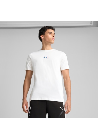 Puma Bmw M Motorsport Car Erkek Desenli Tişört 2 630735 02 Beyaz