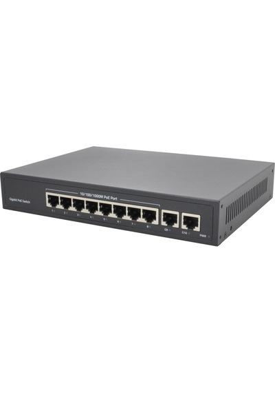 M-sıght Ms-8pg-2upg 8 Port Gbit Poe + 2 Port Gbit Uplınk 120w Poe Swıtch Dahili Power