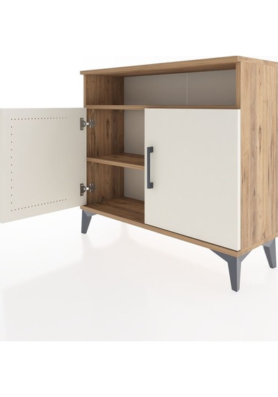 Arges Şifonyer 2 Raflı 2 Kapaklı 88x30x80 Çam-aytaşı Atlas Çam