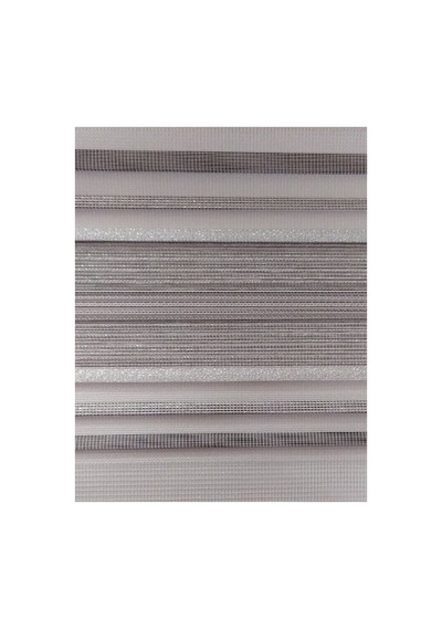 Gümüş Grisi Sim Detaylı Pliseli Zebra Stor Perde Gümüş Grisi - 97251496 Gümüş Grisi