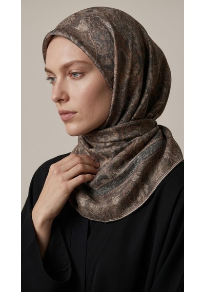 Levidor Luvensara Summer Eşarp 6584 Siyah-Vizon
