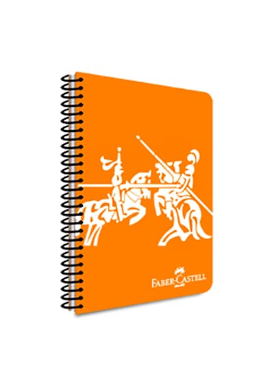 Faber-Castell PP Kapak Knights Neon Spiralli Defter 80 Yaprak Çizgili 1 Adet