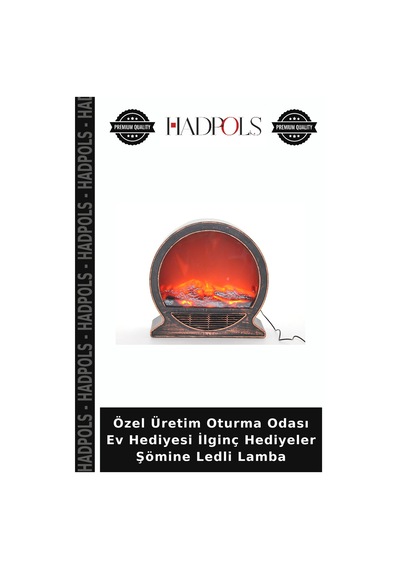 Özel Üretim Oturma Odası Ev Hediyesi İlginç Hediyeler Şömine Ledli Lamba Çok Renkli