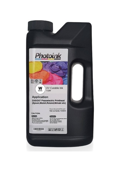 Dx5 Ve Dx7/5113 Kafa Uyumlu 1000 Ml Beyaz White Uv Mürekkep Sert Ve Yumuşak Zemin T - Erf