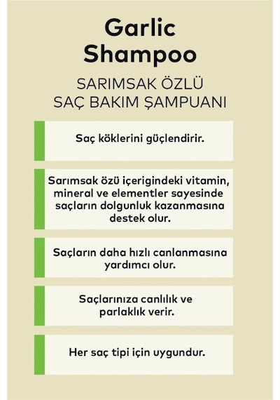 Maia Mc Sarımsak Özlü Saç Bakım Şampuanı 2 x 400 ML