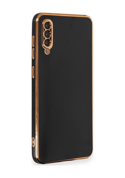 Samsung Galaxy  Uyumlu,  A50 Kılıf Volet Silikon - Siyah