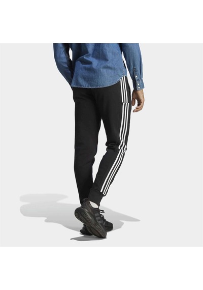 Adidas Essentials French Terry Tapered Cuff 3 Stripes Erkek Eşofm 001