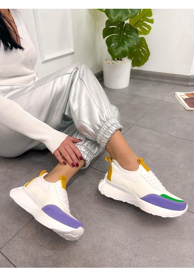 Erva'nın Butiği Beyaz Lila Triko Mines Kadın Bağcıklı Sneakers-5220 Beyazlila Triko Erva'nın Butiği Beyaz Lila Triko Mines Kadın Bağcıklı Sneakers-5220 Beyazlila Triko