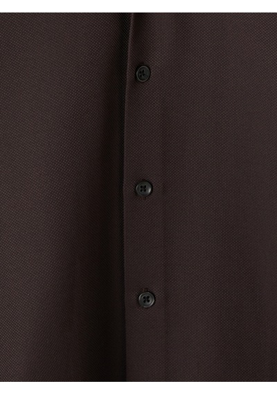 Lcw Busıness Kahverengi Slim Fit Armürlü Erkek Gömlek