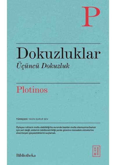 Ketebe Plotinos Dokuzluklar - Üçüncü Dokuzluk