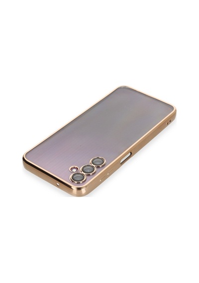 Samsung Galaxy A14 4g Uyumlu Kılıf Lensli Silikon - Gold