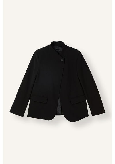 Defacto Oversıze Hakim Yaka Blazer Ceket H1118ax26aubk81 Siyah-bk81