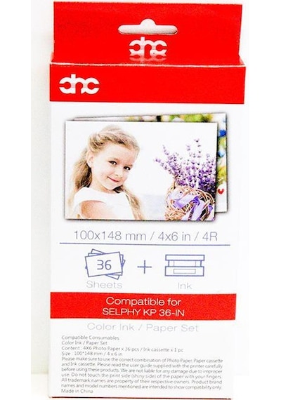 Abc Canon Selphy Yazıcılar için Fotoğraf Kağıdı (36 Adet)