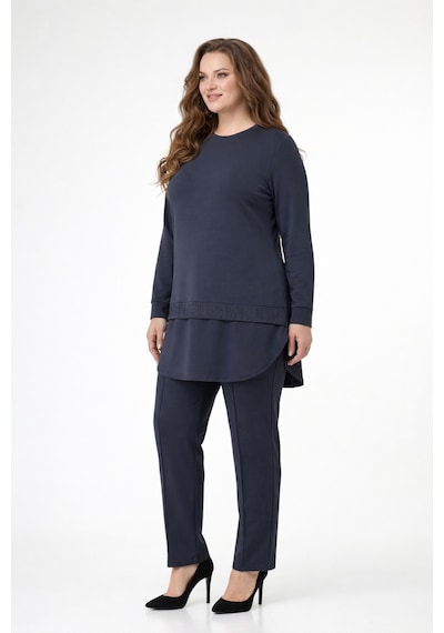 Baglan Kadın Bluz Pantolon Takım Bgl-st05424 İndigo