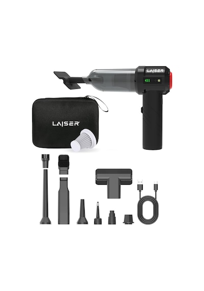 Mini, Katlanabilir Led Ekranlı 17.000 Pa 3 İn 1 Çekme-vakum-üfleme Özellikli Şarjlı Araç Süpürgesi