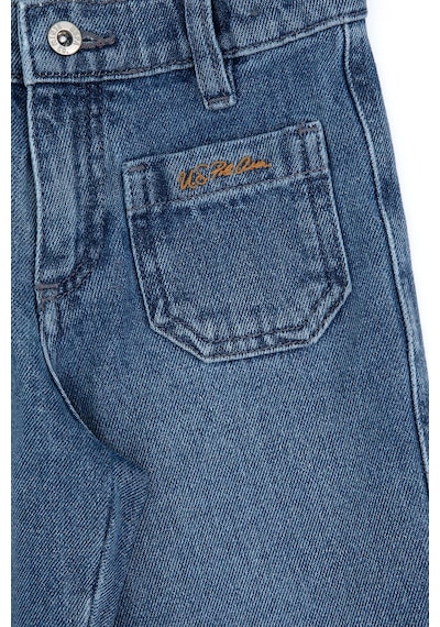 U.S. Polo Assn. Kız Çocuk Açık Mavi Flare Fit Jean Pantolon 50317882-DN0003