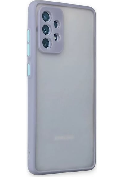 Newface Samsung Samsung Uyumlu Galaxy A72 Kılıf Montreal Silikon Kapak - Gri