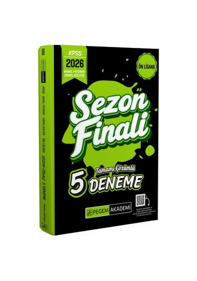 2026 Kpss Ön Lisans Genel Yetenek Genel Kültür Sezon Finali Tamamı Çözümlü 5 Deneme Pegem Yayınları