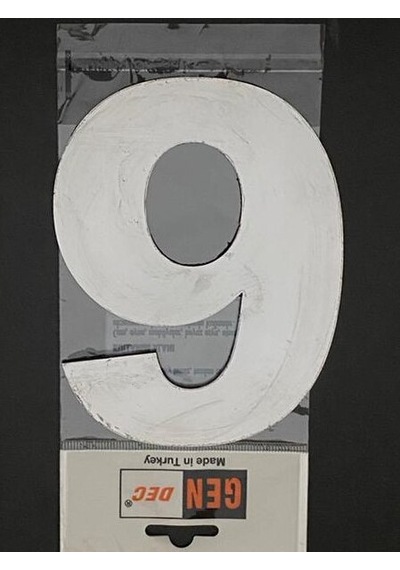 Kapı Numarası Rakam,Sayı 14.5 Cm No:9 Paslanmaz Metal
