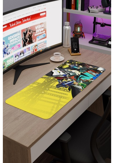 Persona 4 Kaymaz Dikişli Kauçuk Oyuncu Mousepad V1 - 70x30 Xl Gaming Mouse Pad Fare Altlığı