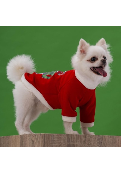 Pettrend Yılbaşı Noel Kedi Köpek Kıyafeti Sweat Elbisesi Pettrend Yılbaşı Noel Kedi Köpek Kıyafeti Sweat Elbisesi