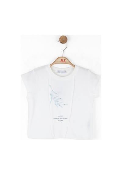 Xo Kids Kız Çocuk Tişort 4-8 Yaş 38510 Ekru