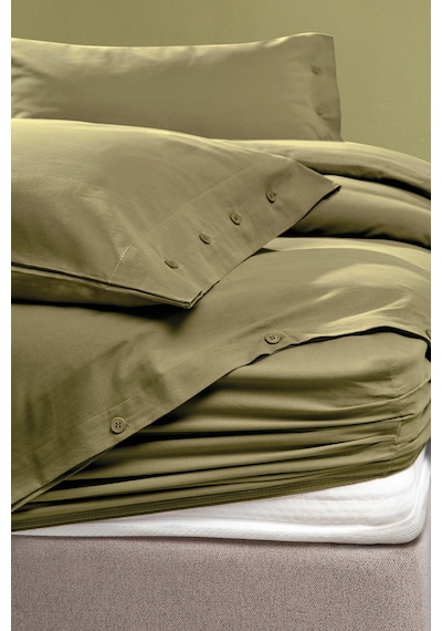 Yataş Bedding Plain Çift Kişilik Ranforce Yıkamalı Nevresim Takımı - Yeşil