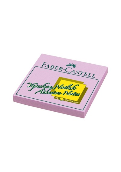 Faber Castell 75X75Mm Harmony Mor Yapışkanlı Notluk 80 Yp.