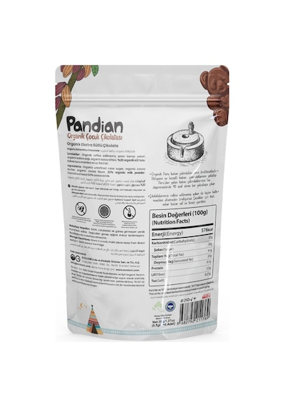 Og Natural Pandian Organik Çocuk Çikolatası 36 Gr 6 G