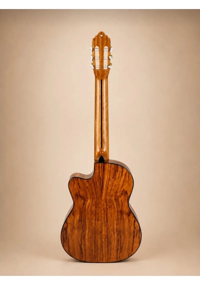 Maygar Mgt-600b Ceq İnce Kasa Elektro Klasik Gitar Kılıf, Kapo Ve Pena Hediyeli Naturel