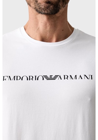 Emporio Armani Logolu Pamuklu Regular Fit Bisiklet Yaka T Shirt Erkek T Shirt Em000377 Af25030 U0002 Beyaz Emporio Armani Logolu Pamuklu Regular Fit Bisiklet Yaka T Shirt Erkek T Shirt Em000377 Af25030 U0002 Beyaz