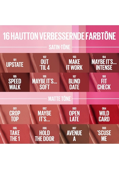 Maybelline New York Serum Etkili Hyalüronik Asit Ve Besleyici Yağ İçeren Ruj - 106 Maybe It's Soft Genel