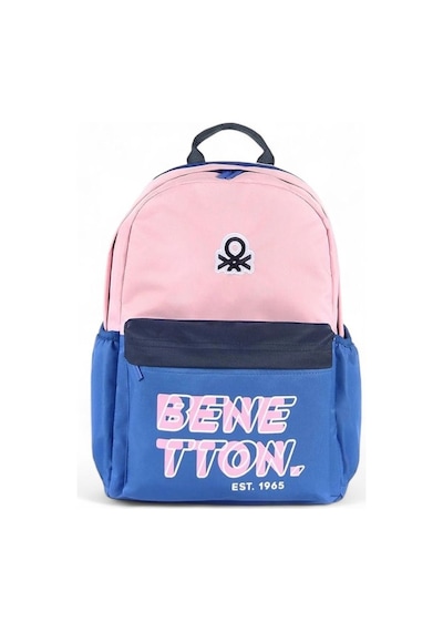 Benetton Pembe/mavi Unisex Okul Sırt Çantası Ben03844