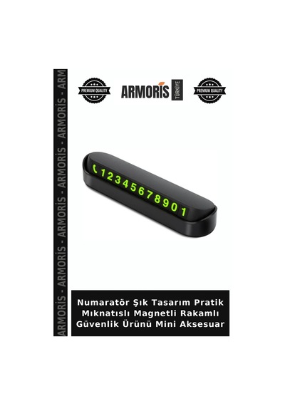 Numaratör Şık Tasarım Pratik Mıknatıslı Magnetli Rakamlı Güvenlik Ürünü Mini Aksesuar