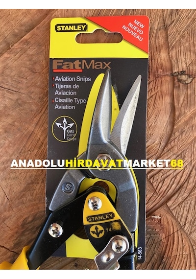 Stanley Sac Makası Alçıpan Köşebent Makası Kaporta Makası 250Mm